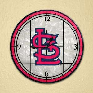 MLB St. Louis Cardinals Stained Glass Wall Clock 