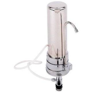 Countertop Superior Water Filter System   White   with 1 Micron Carbon 