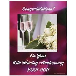    on Your 10th Wedding Anniversary Magnet 2011 