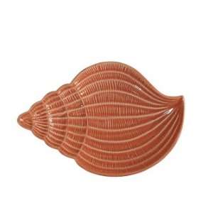  Andrea By Sadek Conch Shell Salad Plates  coral (set Of 4 