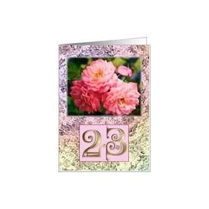    Old fashioned roses card for a 23 year old. Card Toys & Games
