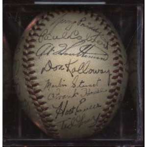 1949/50 Detroit Tigers Team Signed Baseball 28 Signatures PSA/DNA LOA 