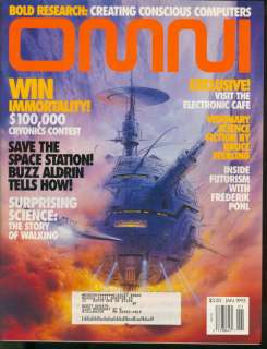 1993 OMNI Magazine Save Space Station   Buzz Aldrin  