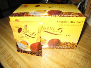 Box of DXN Lingzhi 3 in 1 Ganoderma Healthy Coffee  