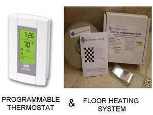 ELECTRIC FLOOR TILE HEATING SYSTEM + THERMOSTAT 30sqft  