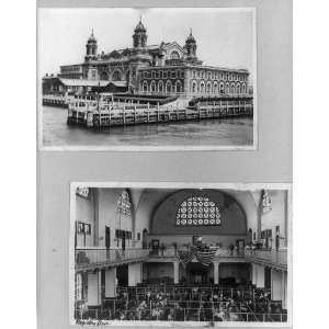 Immigration Station,exterior,registry floor,interior,Ellis Island,New 