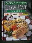 Great Tast​ing Low Fat Recipes Cookbook   1996 Cook Book
