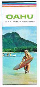 Oahu Hawaii Vintage Brochure Horizons Travel Service  