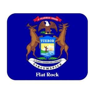  US State Flag   Flat Rock, Michigan (MI) Mouse Pad 
