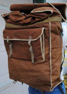   Abercrombie & Fitch Backpack Duluth Canoe Camping Pack Sack Adirondack