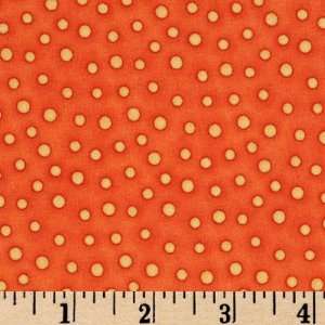  44 Wide Whimsyland Polka Dots Orange\Lt. Orange Fabric 