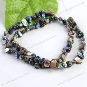 16 Gorgeous Natural Abalone MOP Shell Chip Loose Beads  