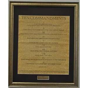  Framed The Ten Commandments