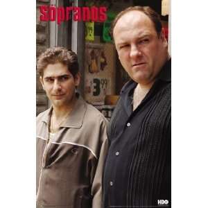  Sopranos Tony and Christopher by Unknown 24x36