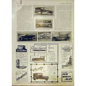   : Motor Car Vauxhall Argyll Cole Austin Crossley 1914: Home & Kitchen