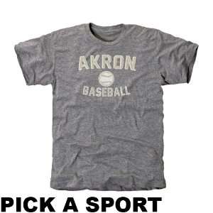    Akron Zips Legacy Tri Blend T Shirt   Ash