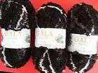 black boucle yarn  