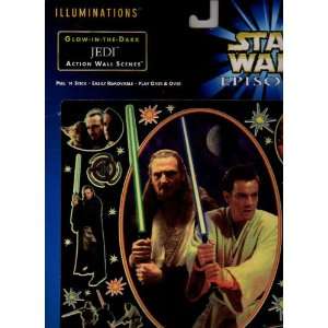   Illuminations Glow in the dark Jedi Action Wall Scene