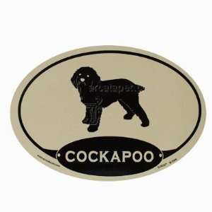  Euro Style Oval Dog Decal Cockapoo  Pet Supplies Pet 