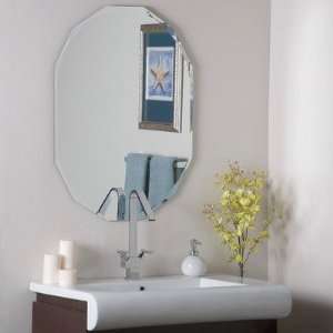  Frameless Diamond Wall Mirror: Home & Kitchen