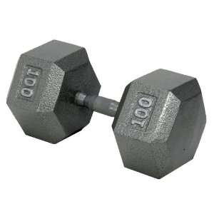  Hex Dumbbell w/ Ergo Handle 100 lb Sold Per EACH Sports 
