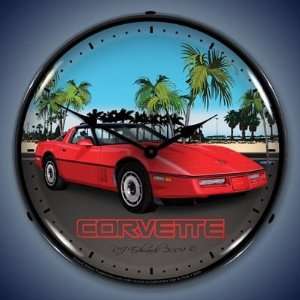  C4 Corvette Lighted Wall Clock