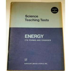  Energy Science teaching tests (Concepts in science 