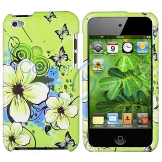 12 Accessory Pack Flower Peace Zebra Floral Skin Case for iPod Touch 