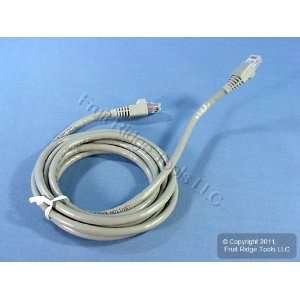Leviton Gray Cat 6+ 7 Ft Patch Cord Network Cable Booted Cat6+ AG600 