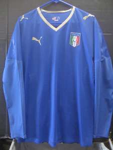 NWT Puma Authentic 2008 Italy Player Issue L/S Jersey L  