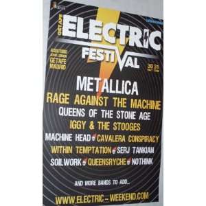  Metallica Poster   Concert Flyer   Electric Fest
