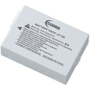  ClearMax LP E8 / LPE8 Battery Pack for Canon Digital Rebel 
