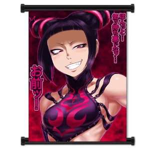 : Street Fighter IV Anime Game Juri Fabric Wall Scroll Poster (16x22 