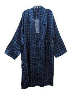NEW ALFANI 100% Silk Mens Pajama Luxury Robe Sleepwear One Size Fits 
