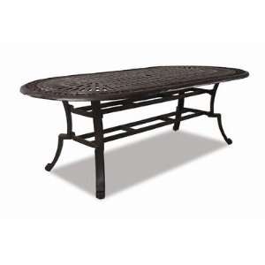   Sunset West Del Mar 84 Oval Aluminum Table   801 T84: Everything Else