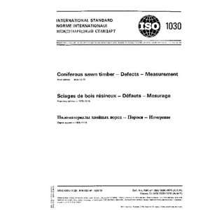 ISO 10301975, Coniferous sawn timber    Defects    Measurement ISO 