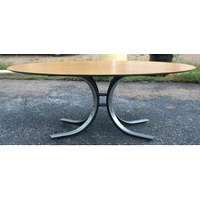  table for stow davis usa 1960 s oval dining table designed by osvaldo