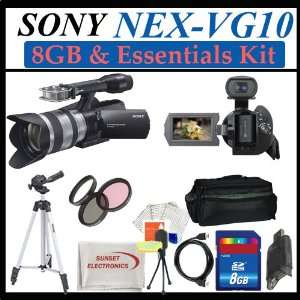  VG10 Interchangeable Lens Handycam Camcorder with 18 200mm OSS Lens 