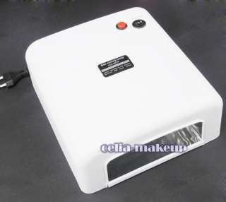 36W UV Gel Lamp Dryer NAIL ART Manicure Curing Varnish TIPS SET KIT 6 