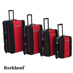 Rockland Polo Equipment Red/Black 4 piece Luggage Set  Overstock