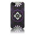   item Luxmo Black Hawaiian Flower Rubber Coated Case for iPhone 4 / 4S