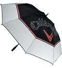 New Callaway Golf 64 Double Canopy Auto Umbrella Black/White/Re​d