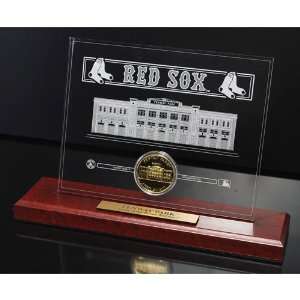  BSS   Fenway Park 24KT Gold Etched Acrylic Everything 