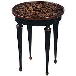 Hand painted Round Accent Table  Overstock