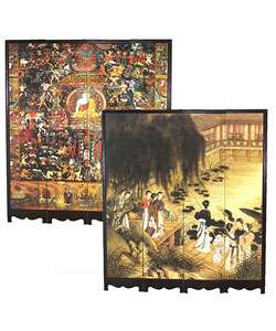 Wood Oriental Decorative Room Divider (China)  Overstock