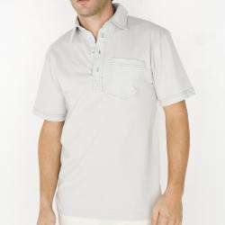 American Apparel Mens Silver/ Kelly Green Fine Jersey Leisure Shirt 