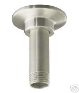 Kohler 3 Straight Ceiling Mount Showerarm and Flange in Brushed 