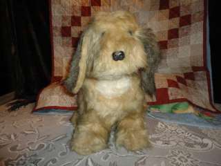 MIGHTY STAR Vintage TERRIER Dog 16 inch Stuffed Plush  