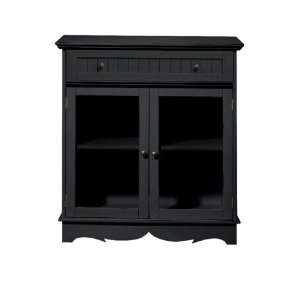  French Country 31w Anywhere Cabinet With Glass Doors 
