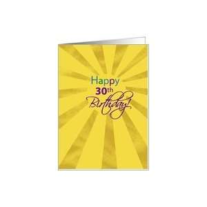  30th Birthday Sun Card Toys & Games